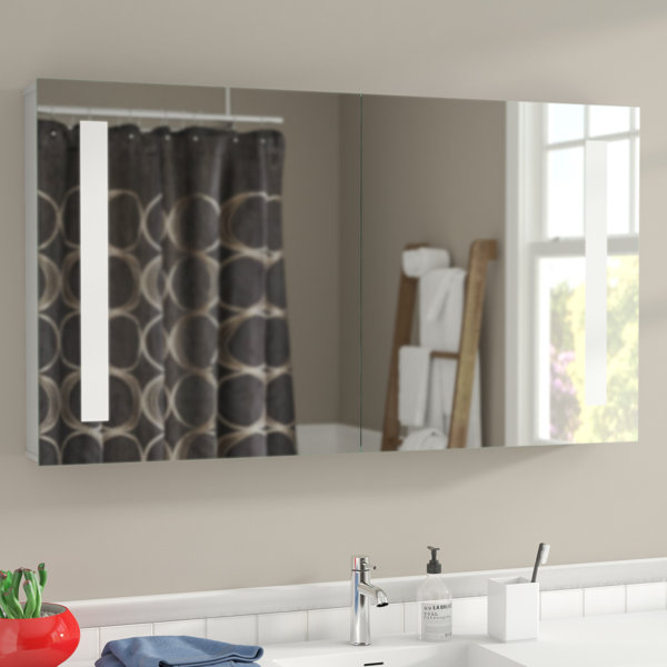 Wade Logan Cedar Grove 48" x 26" Medicine with LED Lighting